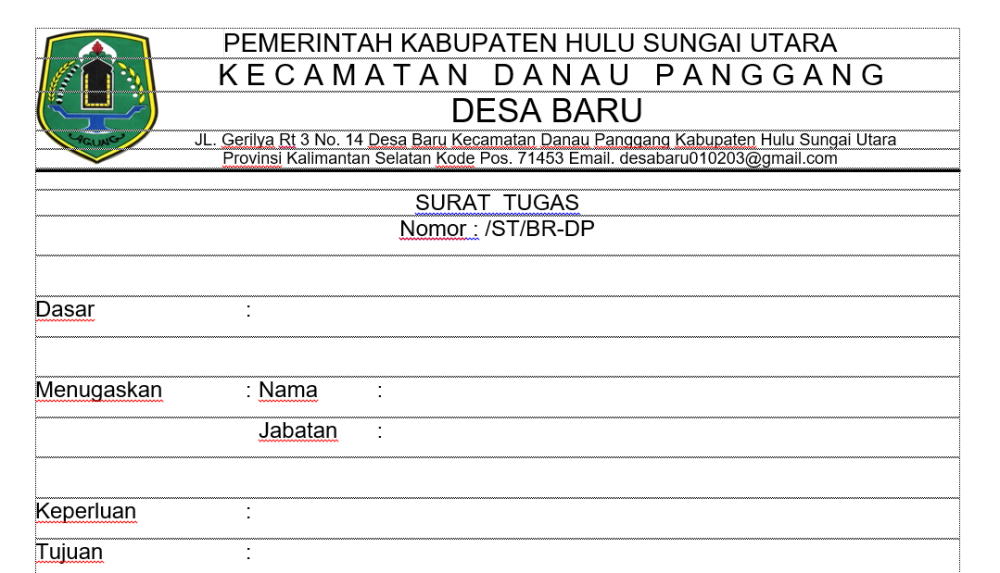 TUTORIAL MEMBUAT SURAT TUGAS DENGAN CEPAT